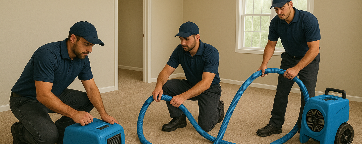 Structural drying Brisbane experts in action