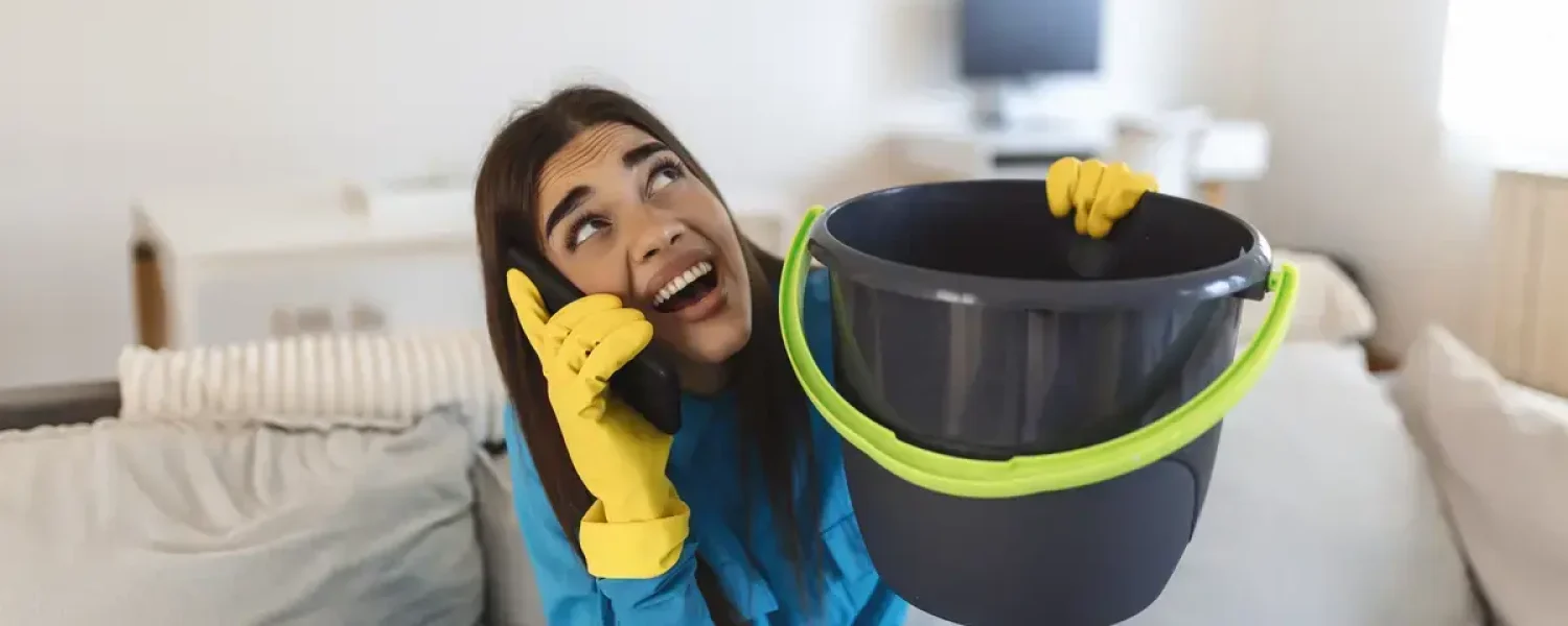 Before wet carpet damage in Brisbane